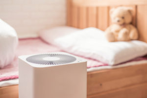 an air freshener in a bedroom